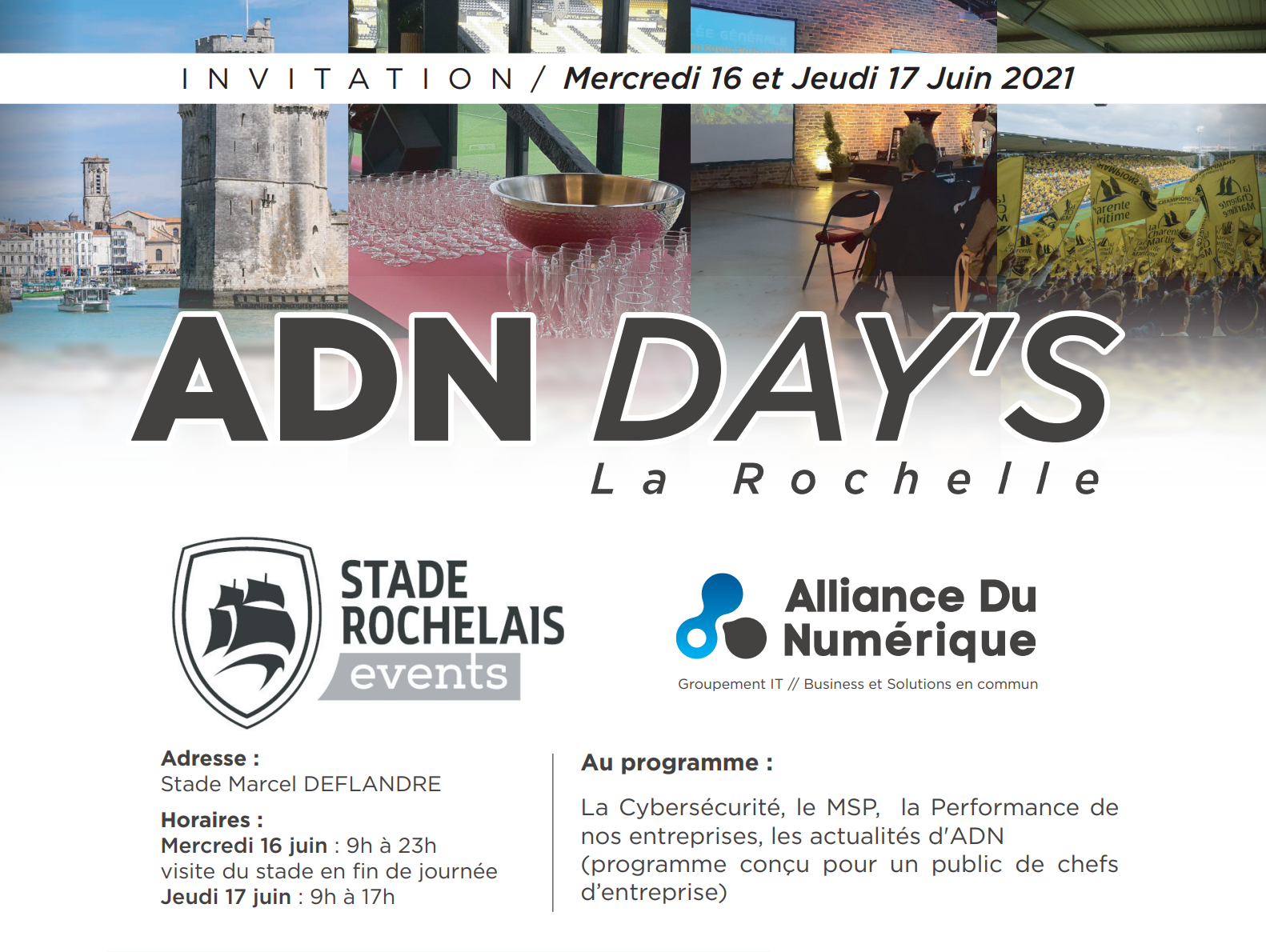 ADN Days à La Rochelle 16 et 17 Juin 2021